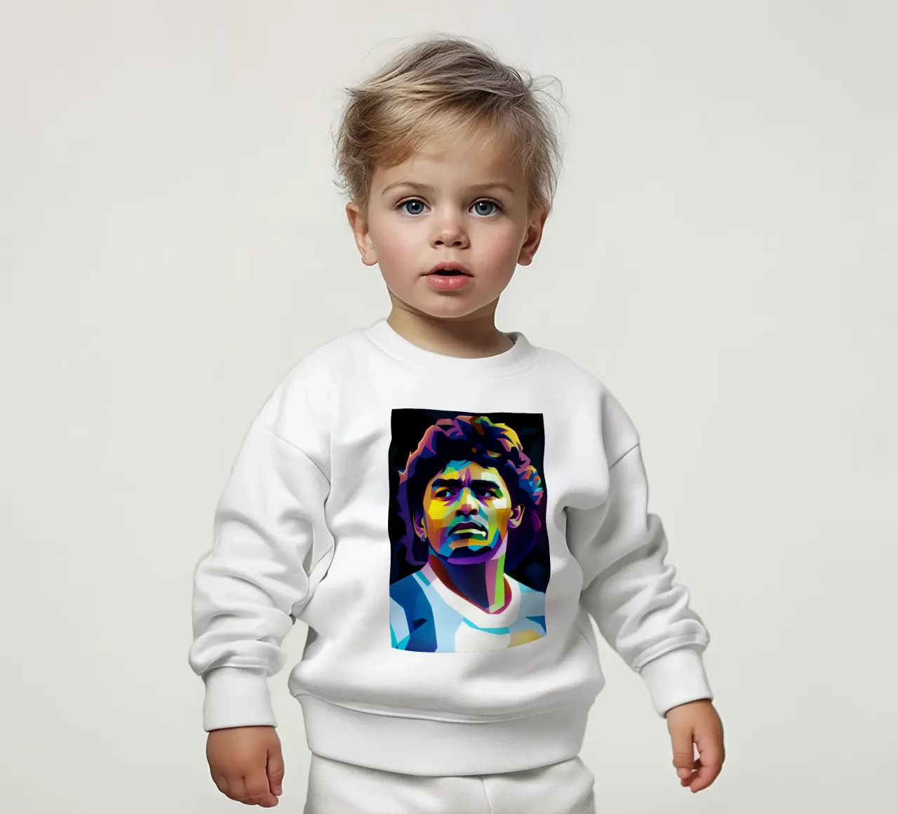 Diego Maradona wpap neon felpa neonato da BONANZA
