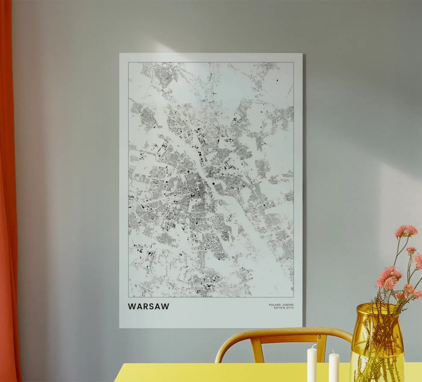 Warsaw acrylic glass by The Cartography Collection