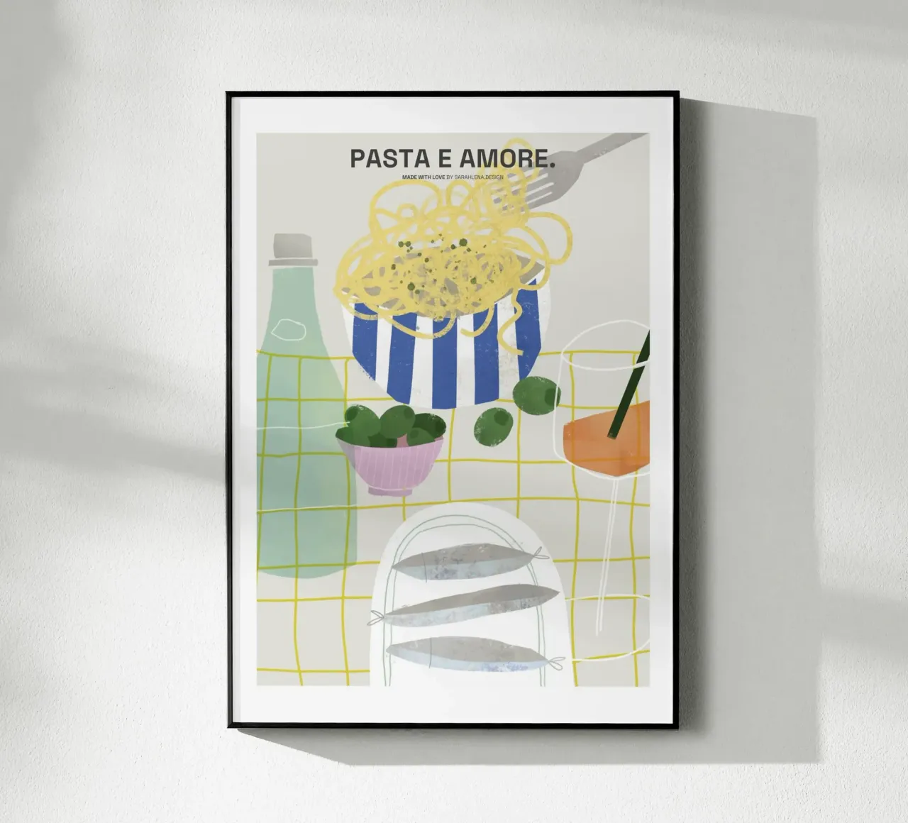 PASTA E AMORE plexiglass da sarahlenadesign
