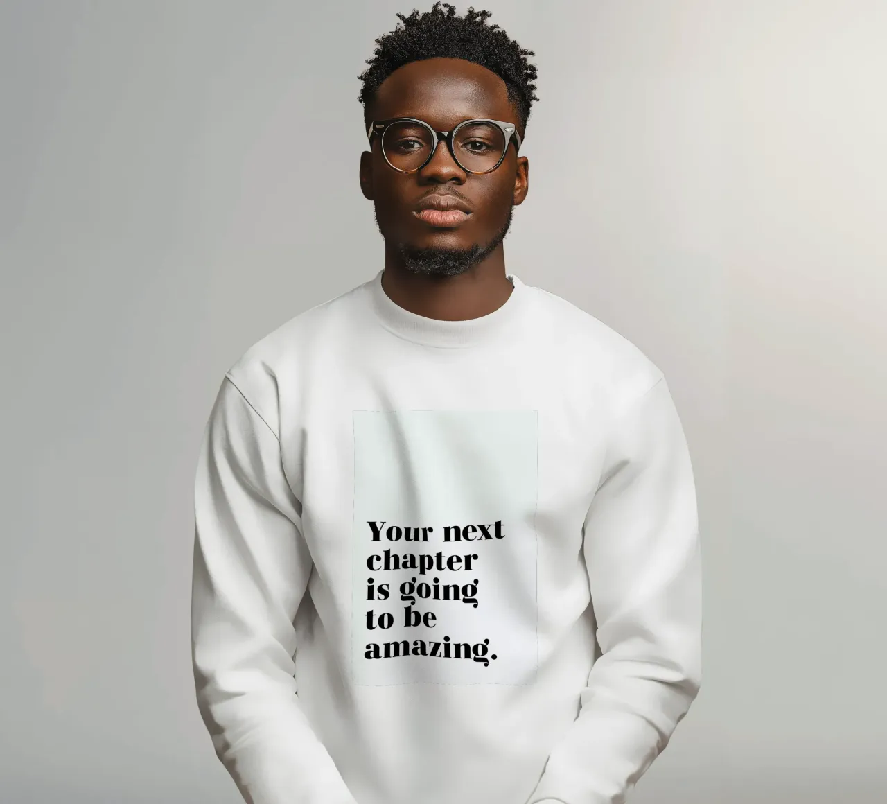 Next Chapter sweatshirt van typed