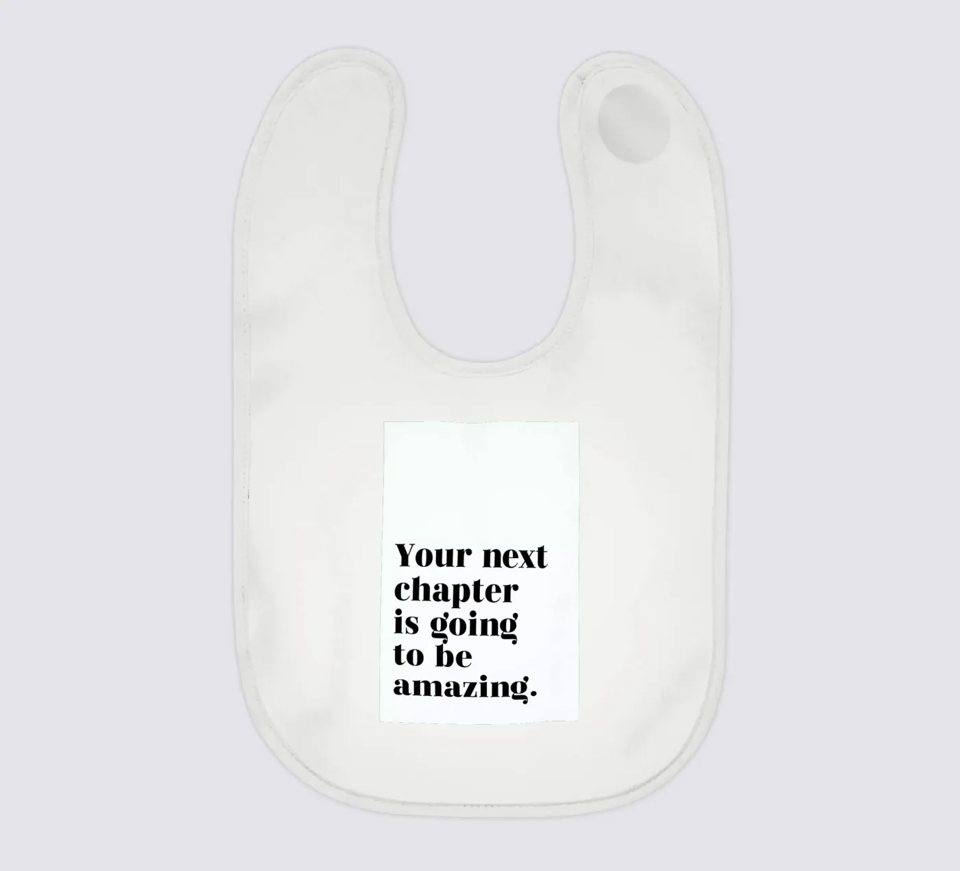 Next Chapter baby slabbetje van typed