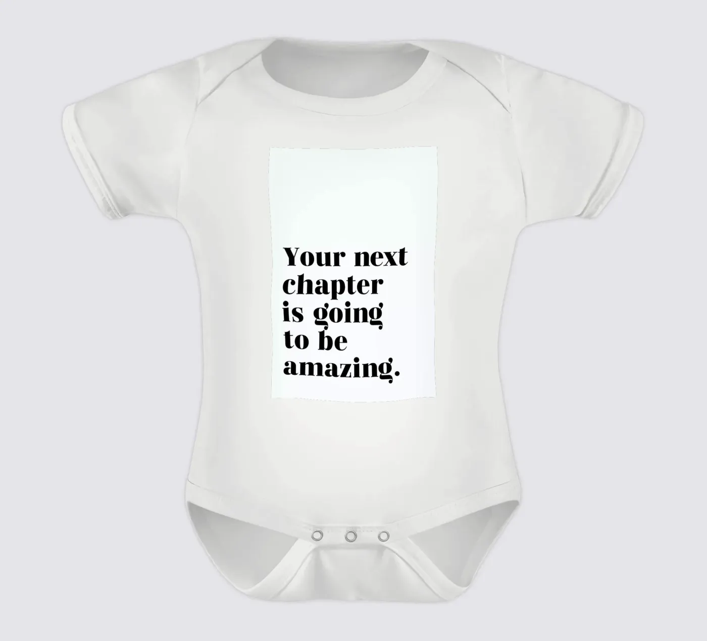 Next Chapter short-sleeve baby romper by typed