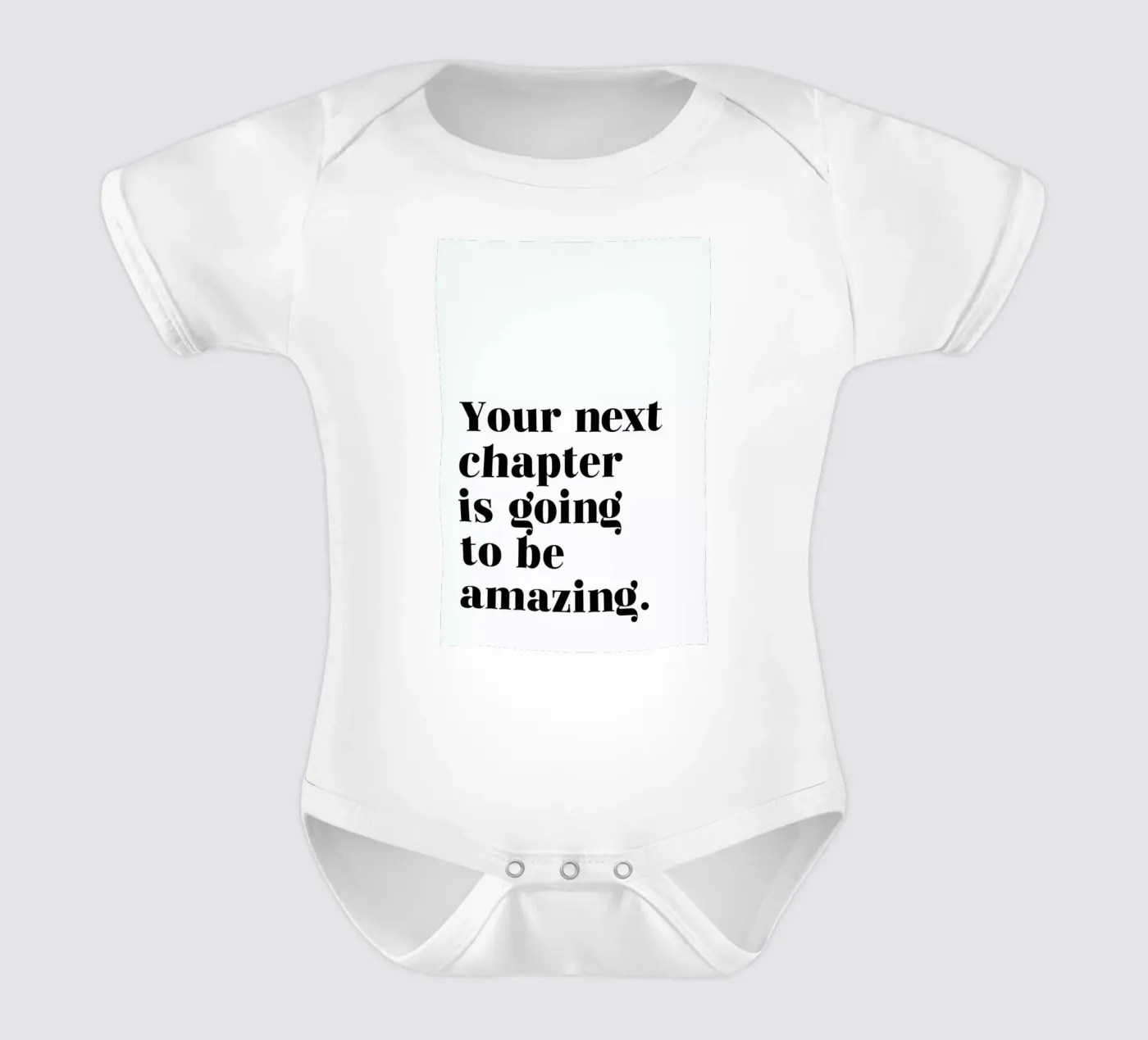 Next Chapter short-sleeve baby romper by typed
