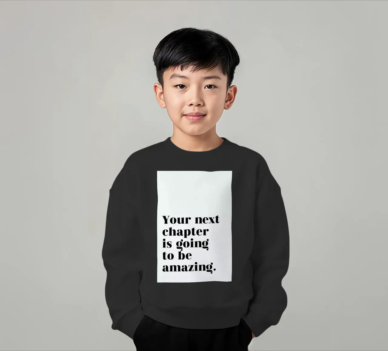 Next Chapter felpa bambino da typed