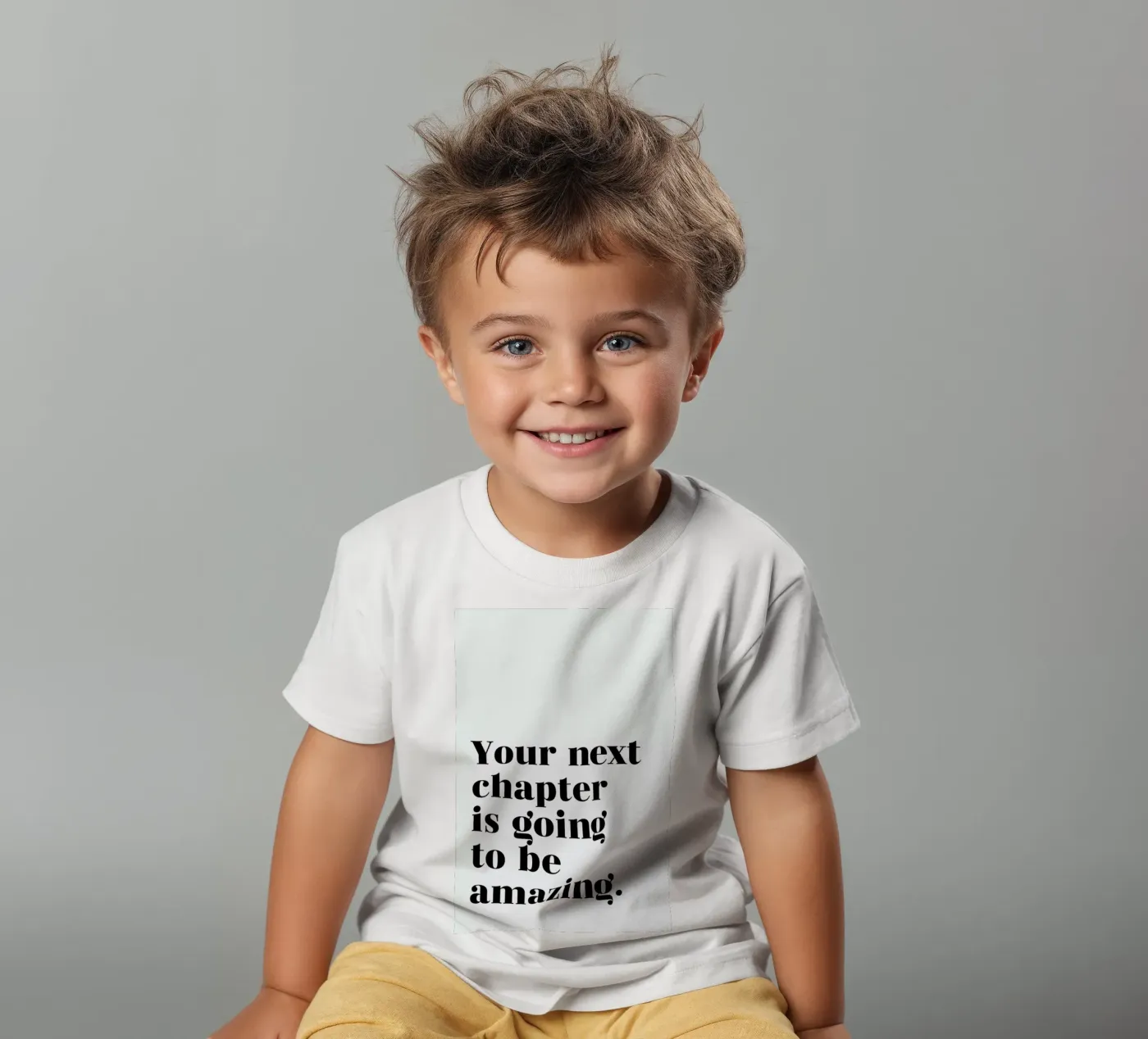 Next Chapter kinder t-shirt van typed