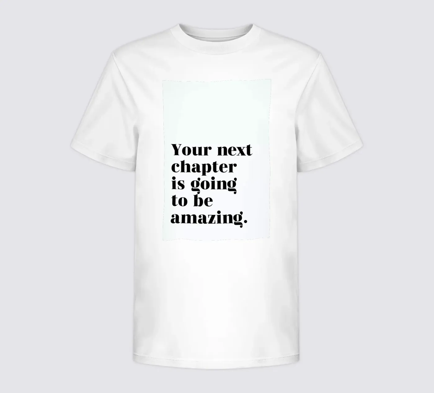 Next Chapter kinder t-shirt van typed