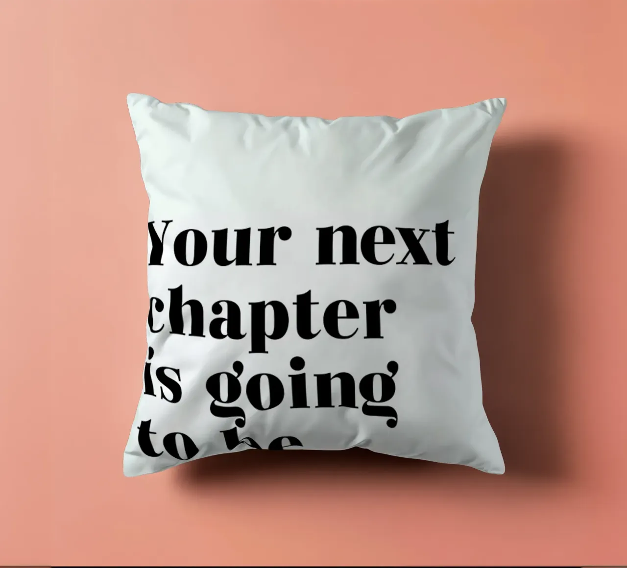 Next Chapter cuscino da typed