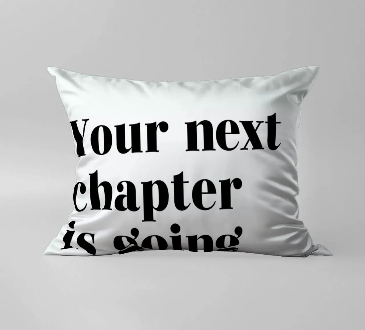 Next Chapter cuscino da typed