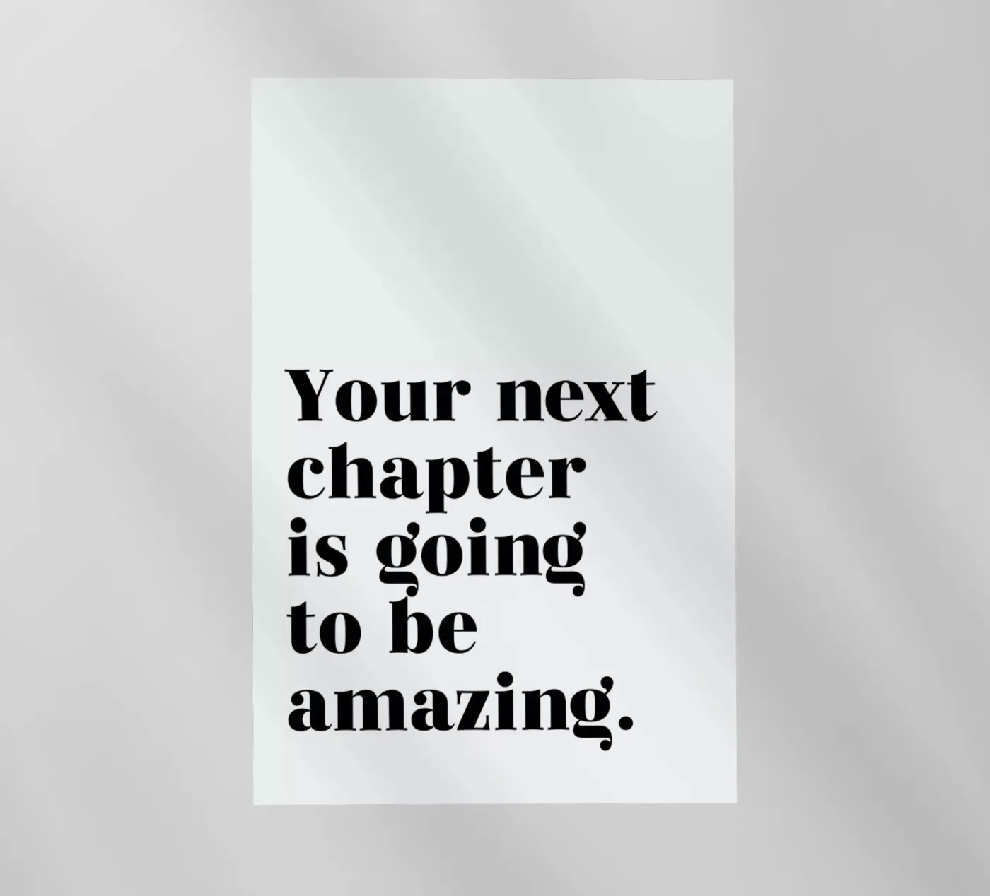 Next Chapter pellicola backlit da typed