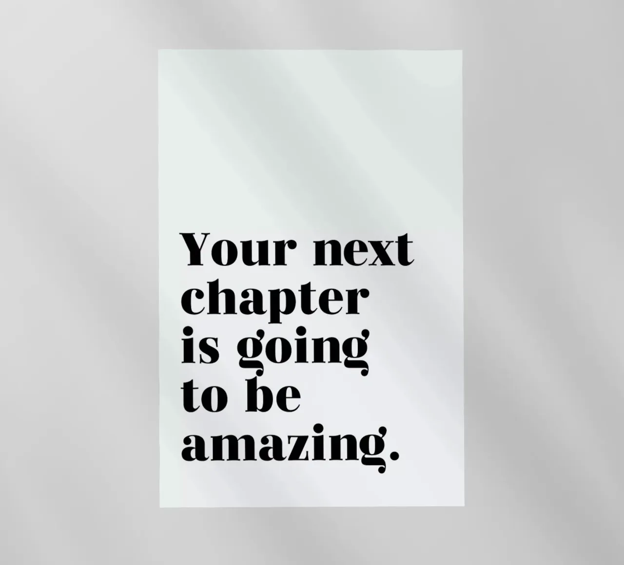 Next Chapter pellicola backlit da typed