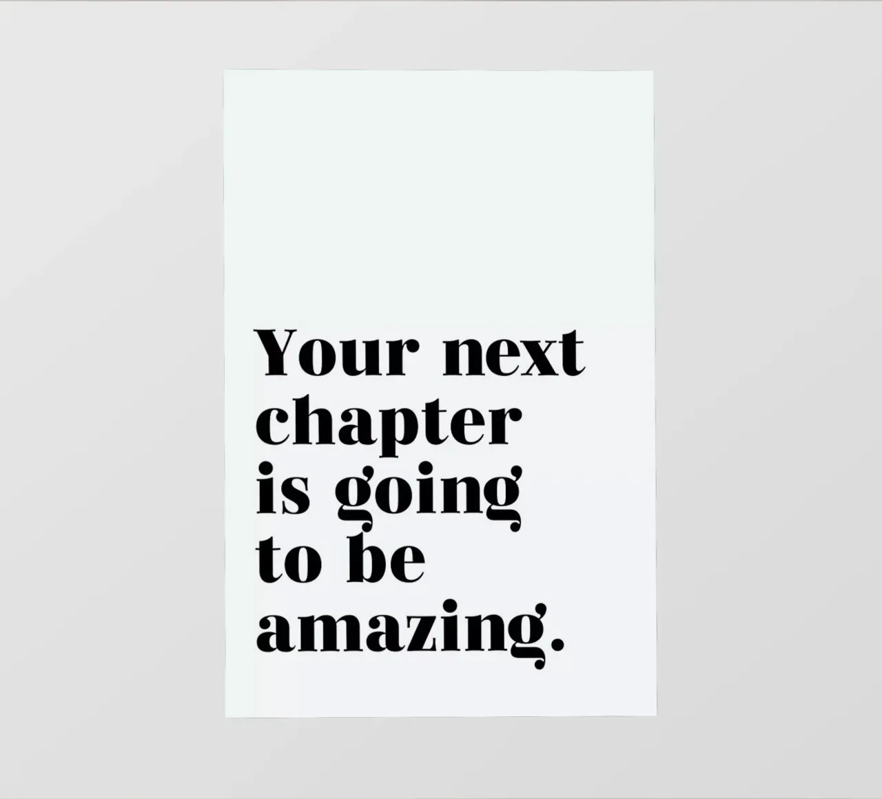 Next Chapter pellicola backlit da typed