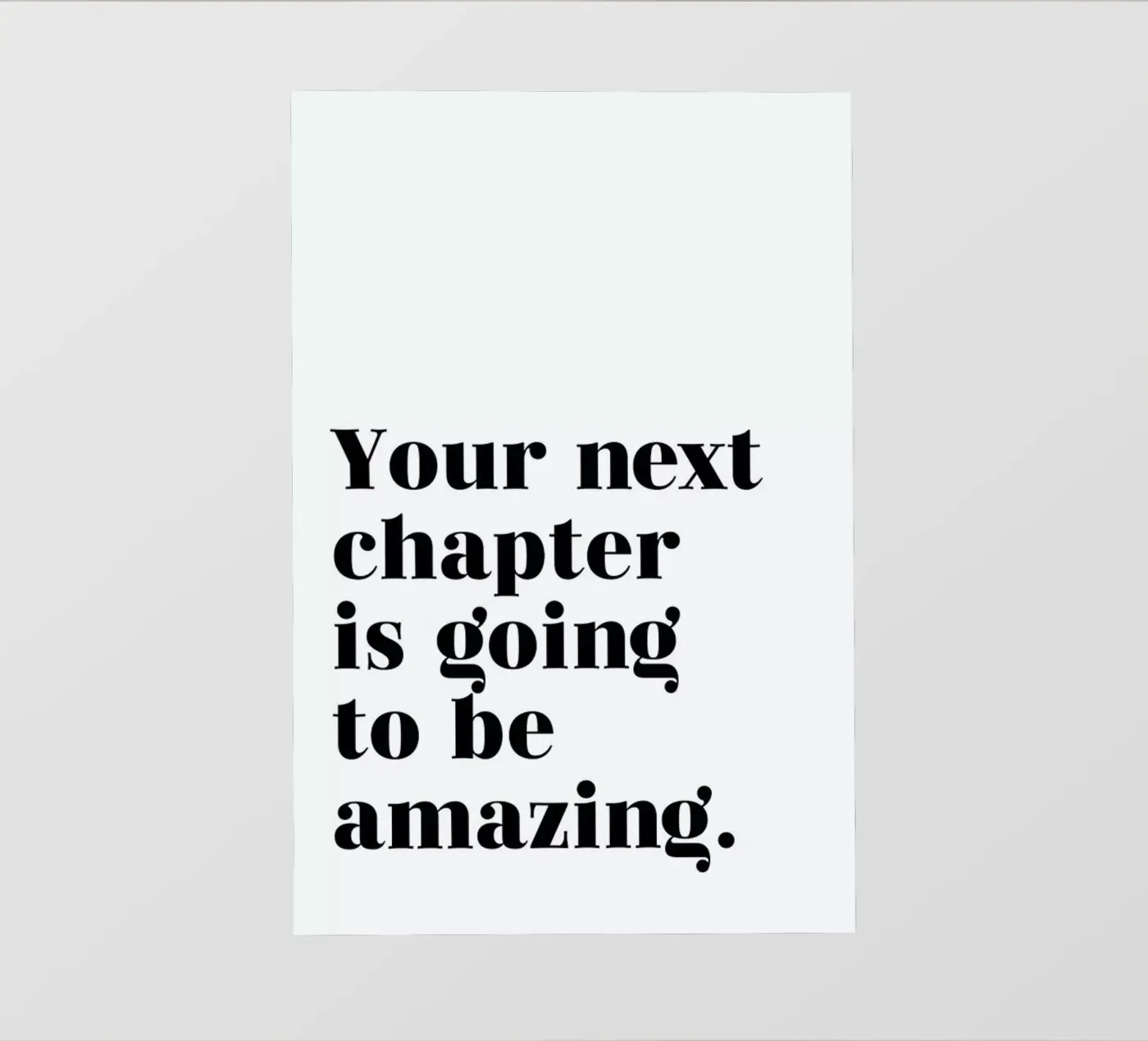 Next Chapter telo in pvc da typed