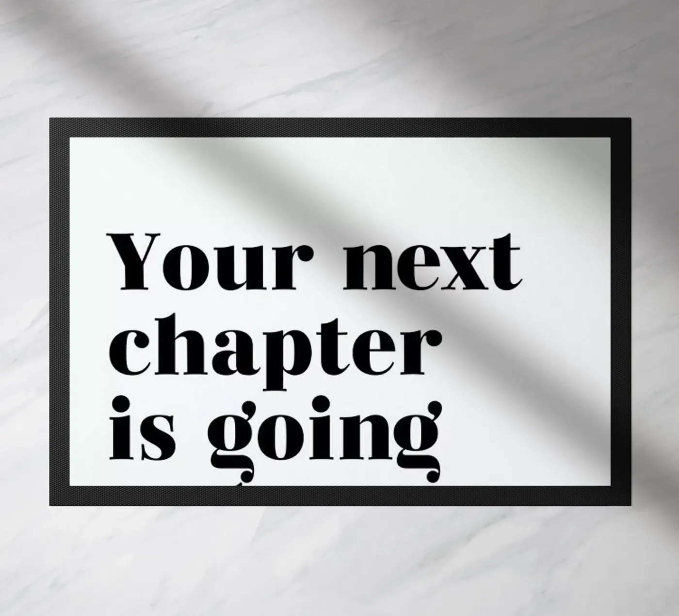 Next Chapter doormat by typed