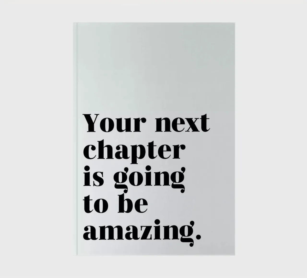 Next Chapter notebook by typed