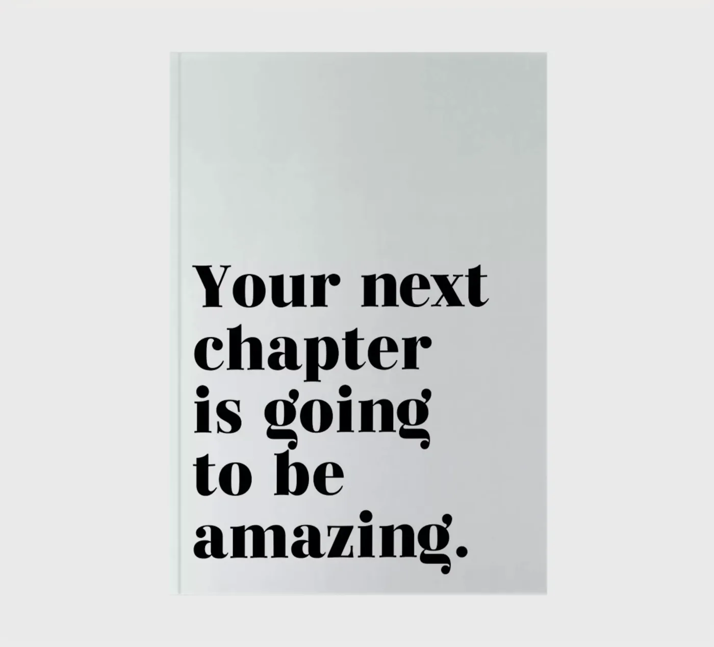 Next Chapter notebook by typed