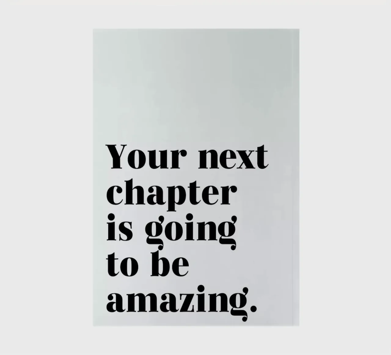 Next Chapter notebook by typed