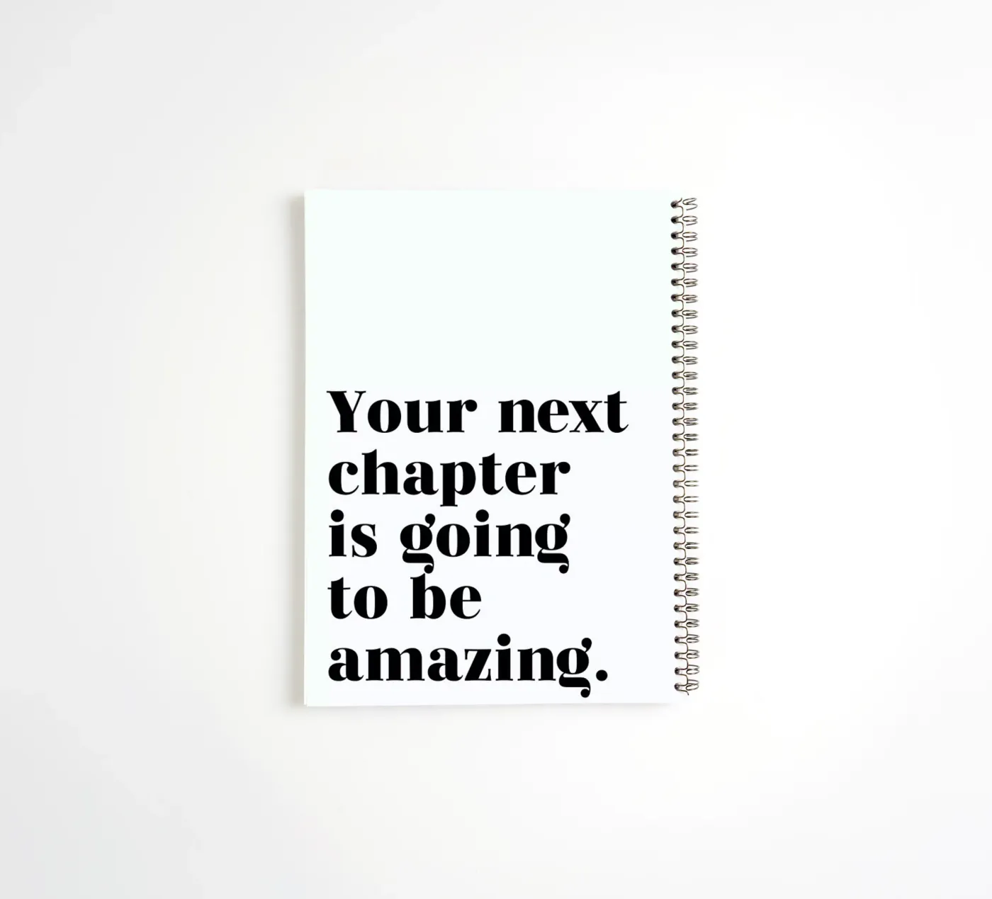Next Chapter carnet à spirale de typed