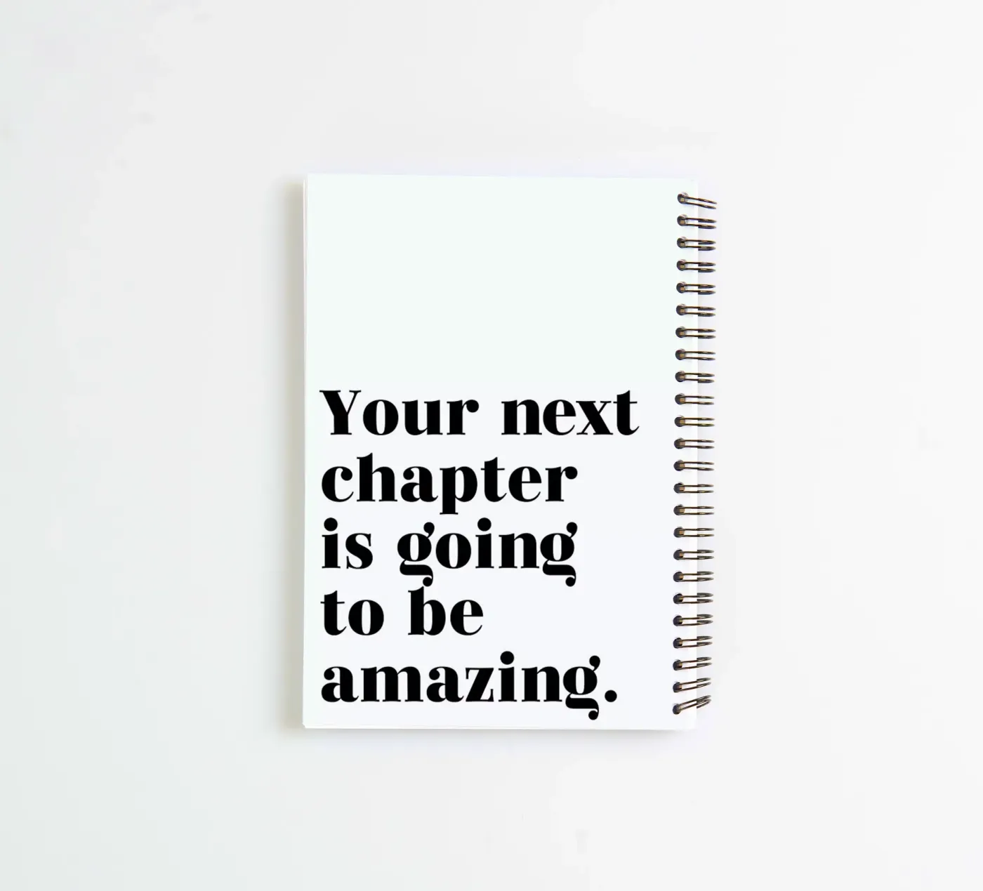 Next Chapter carnet à spirale de typed