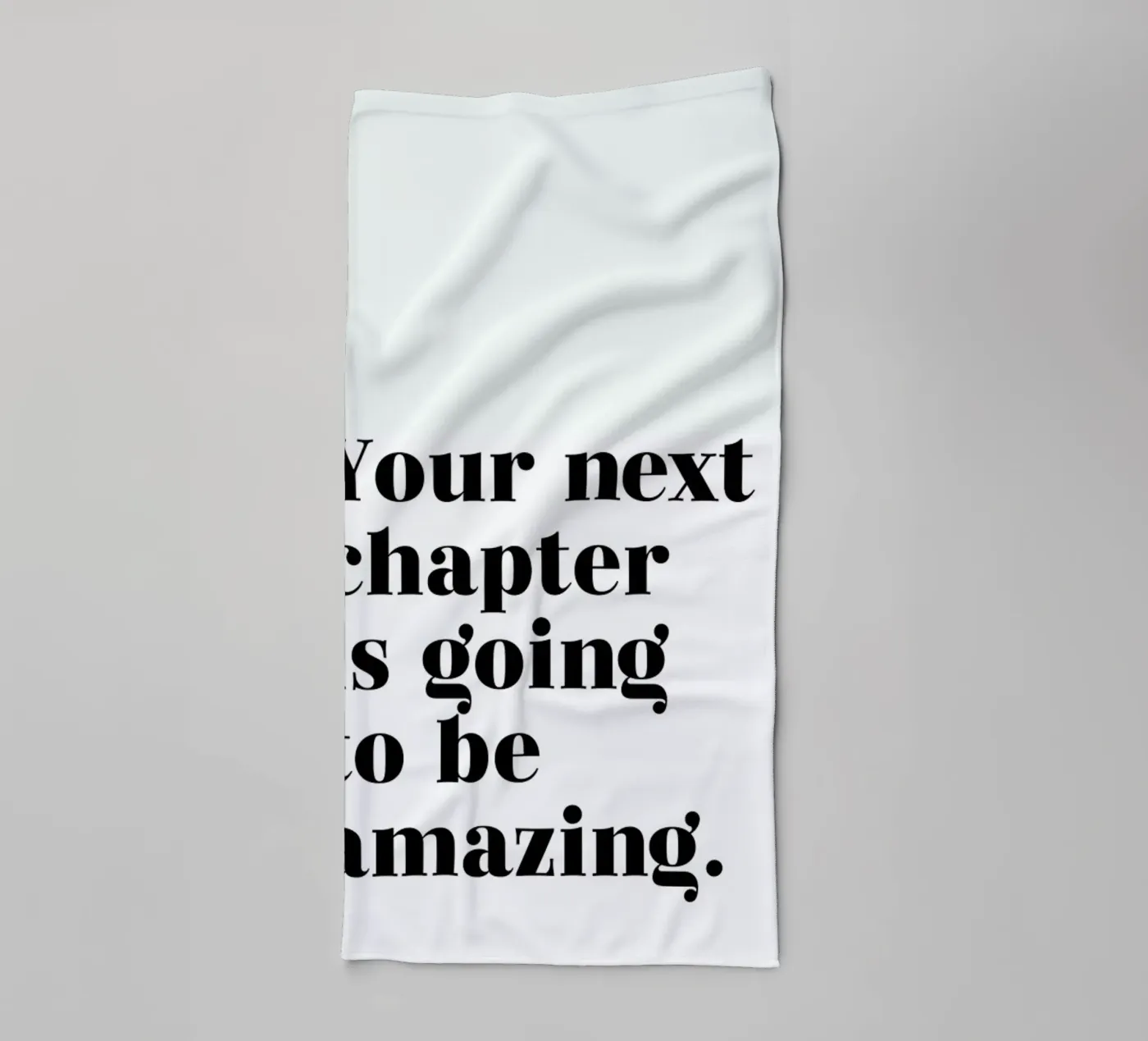 Next Chapter badhanddoek van typed