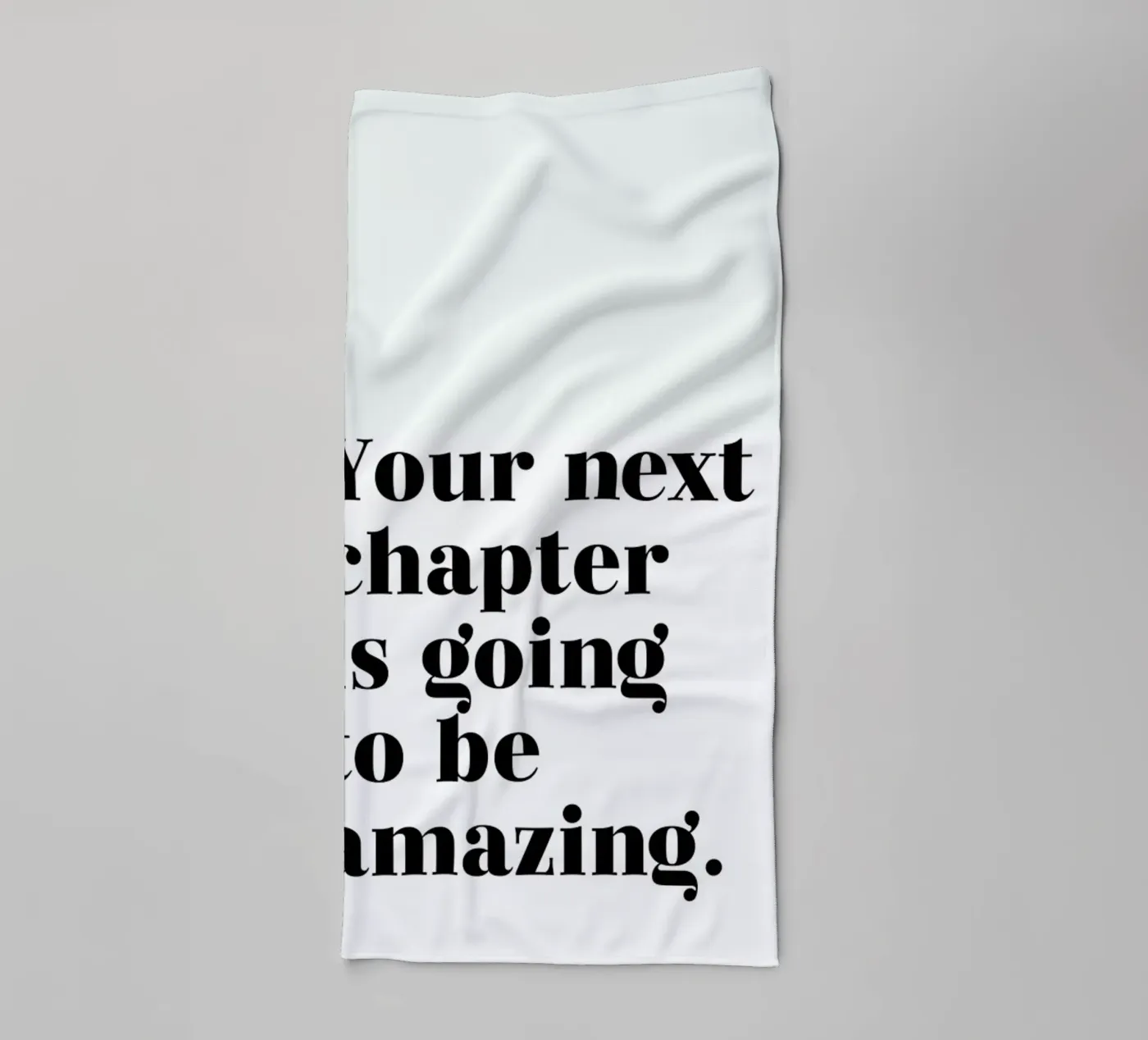 Next Chapter towel by typed