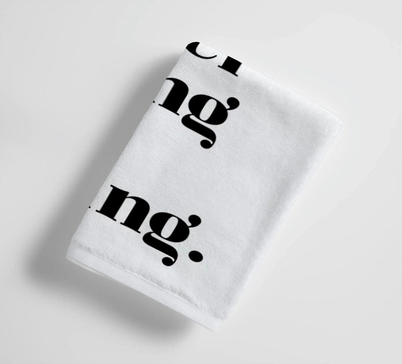 Next Chapter towel by typed