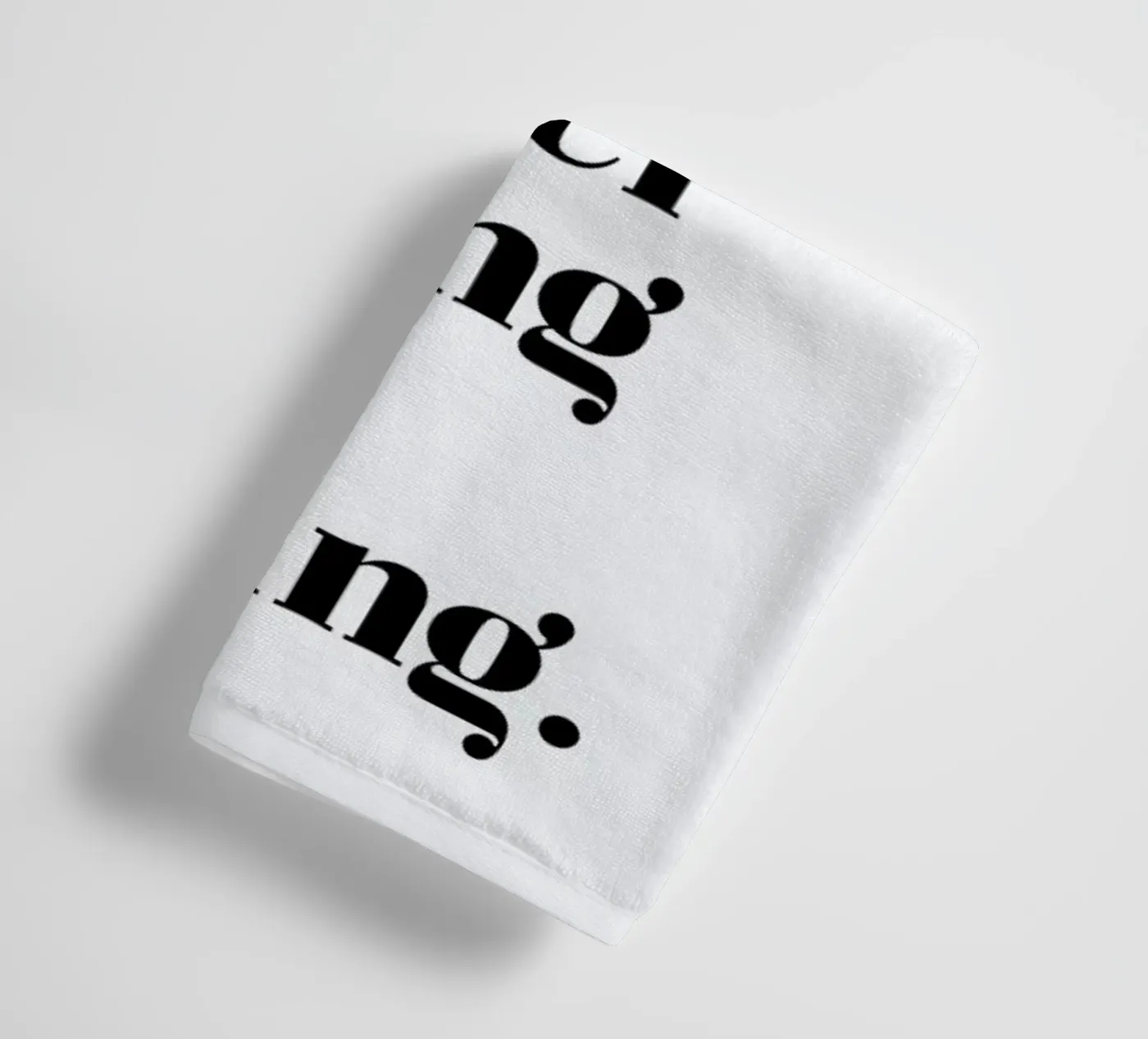 Next Chapter towel by typed