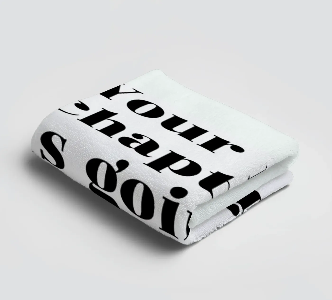 Next Chapter towel by typed