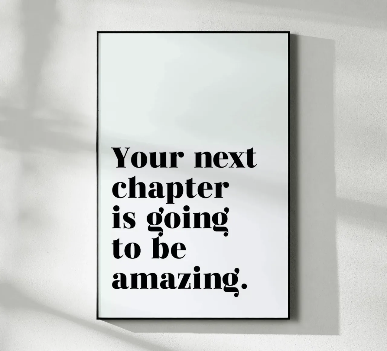 Next Chapter plexiglass da typed