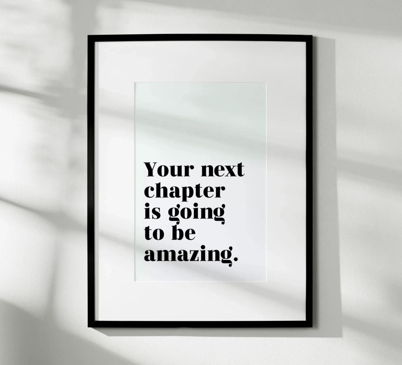 Next Chapter Poster von typed
