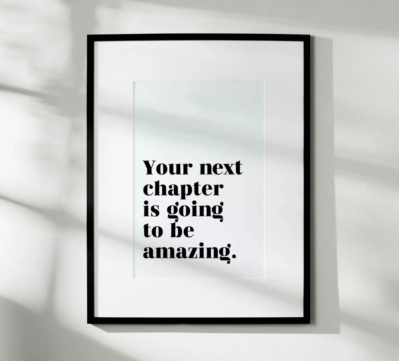 Next Chapter Poster von typed