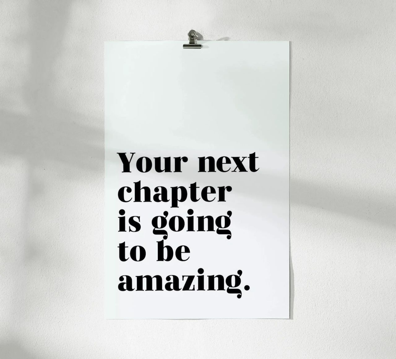 Next Chapter Poster von typed