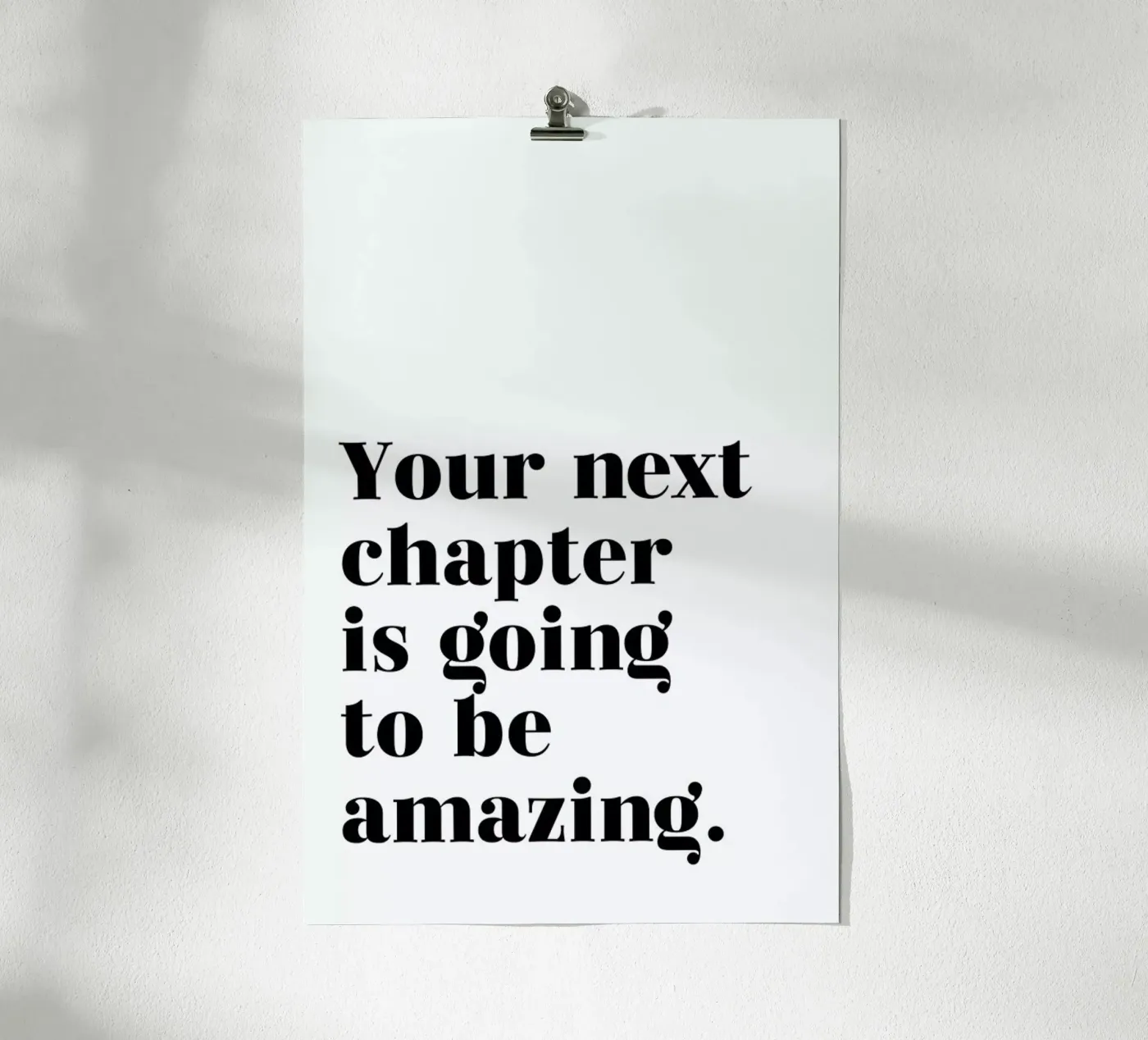 Next Chapter Poster von typed