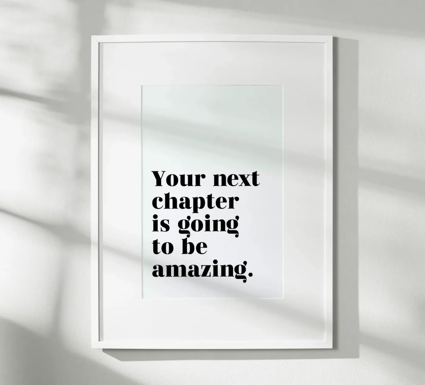 Next Chapter Poster von typed