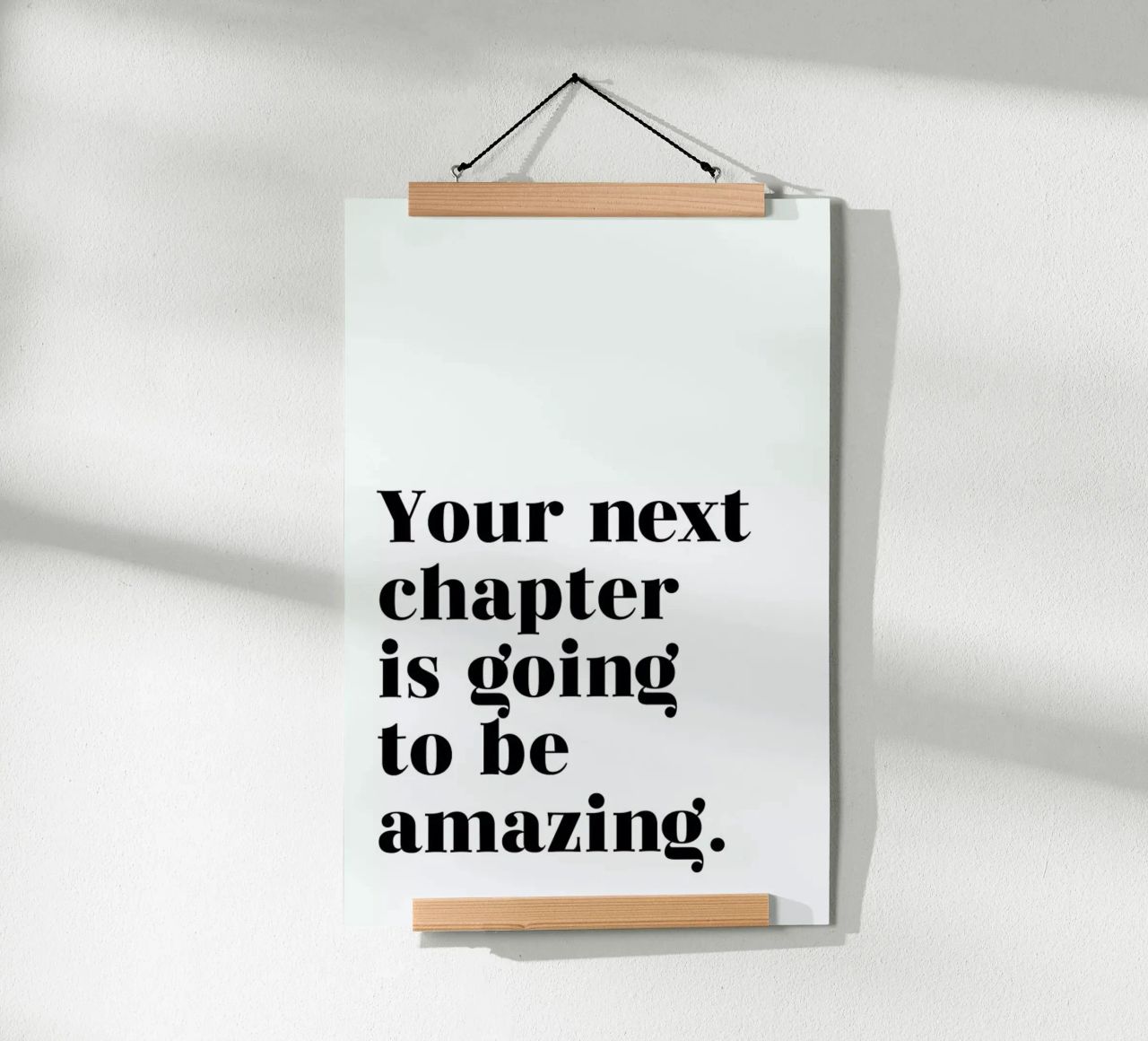 Next Chapter Poster von typed