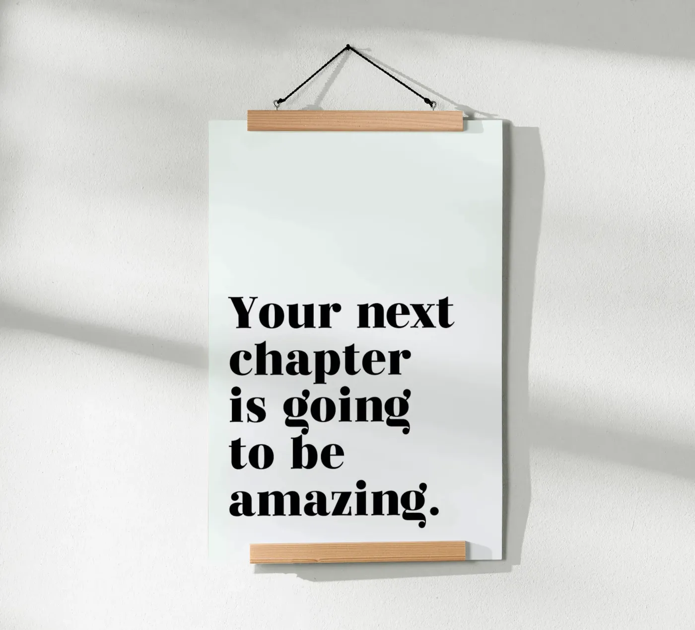 Next Chapter Poster von typed
