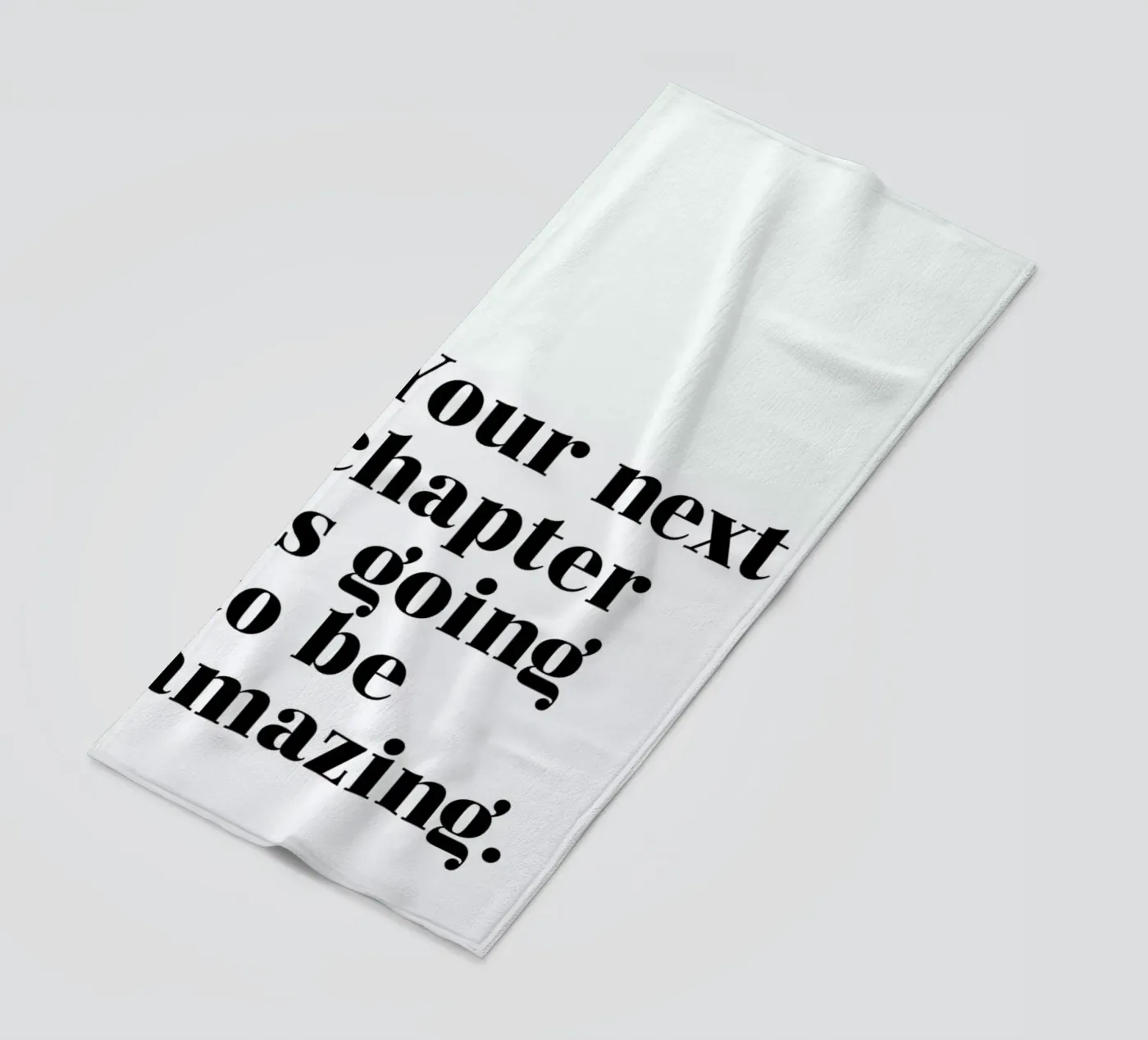 Next Chapter beach towel by typed