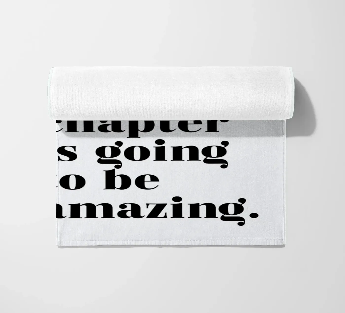 Next Chapter beach towel by typed