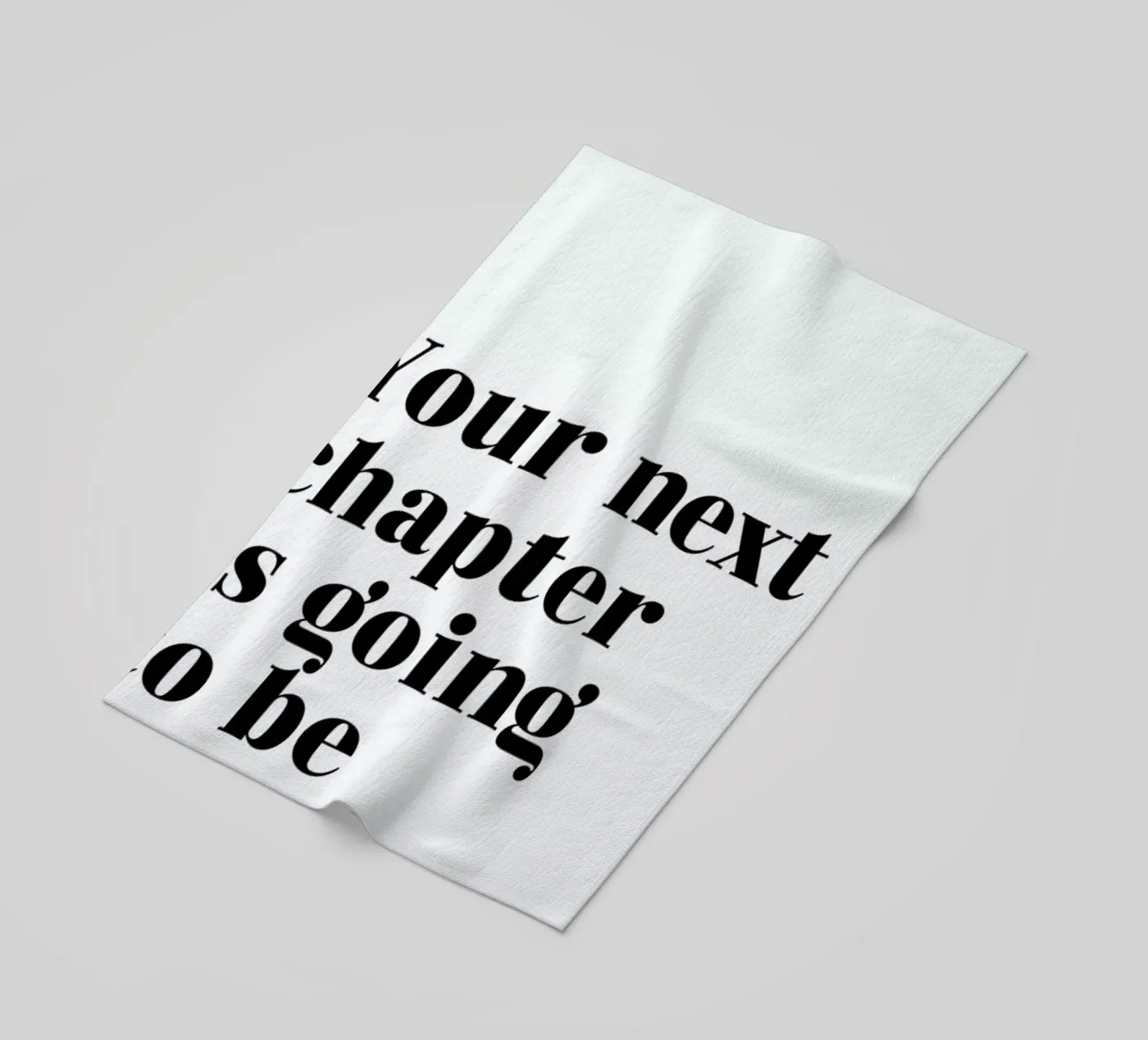 Next Chapter beach towel by typed