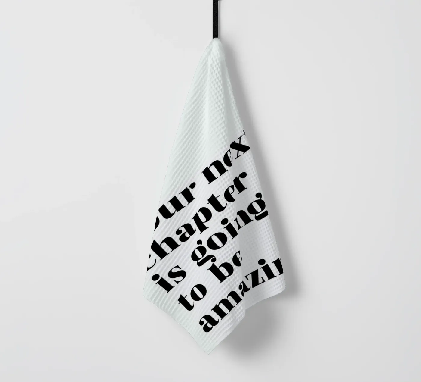 Next Chapter tea towel by typed