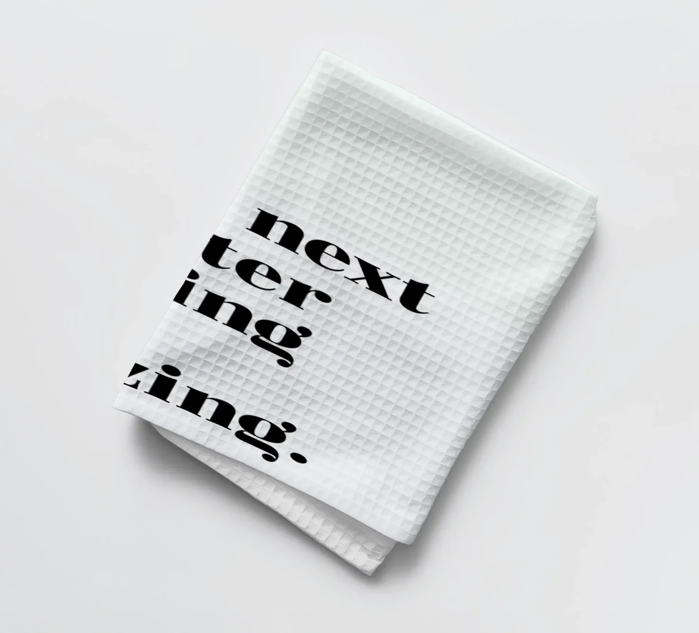 Next Chapter tea towel by typed