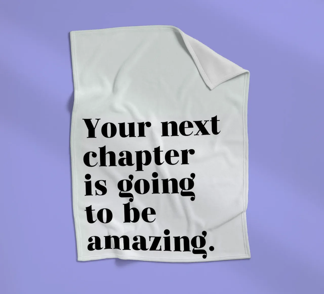 Next Chapter manta de franela de typed