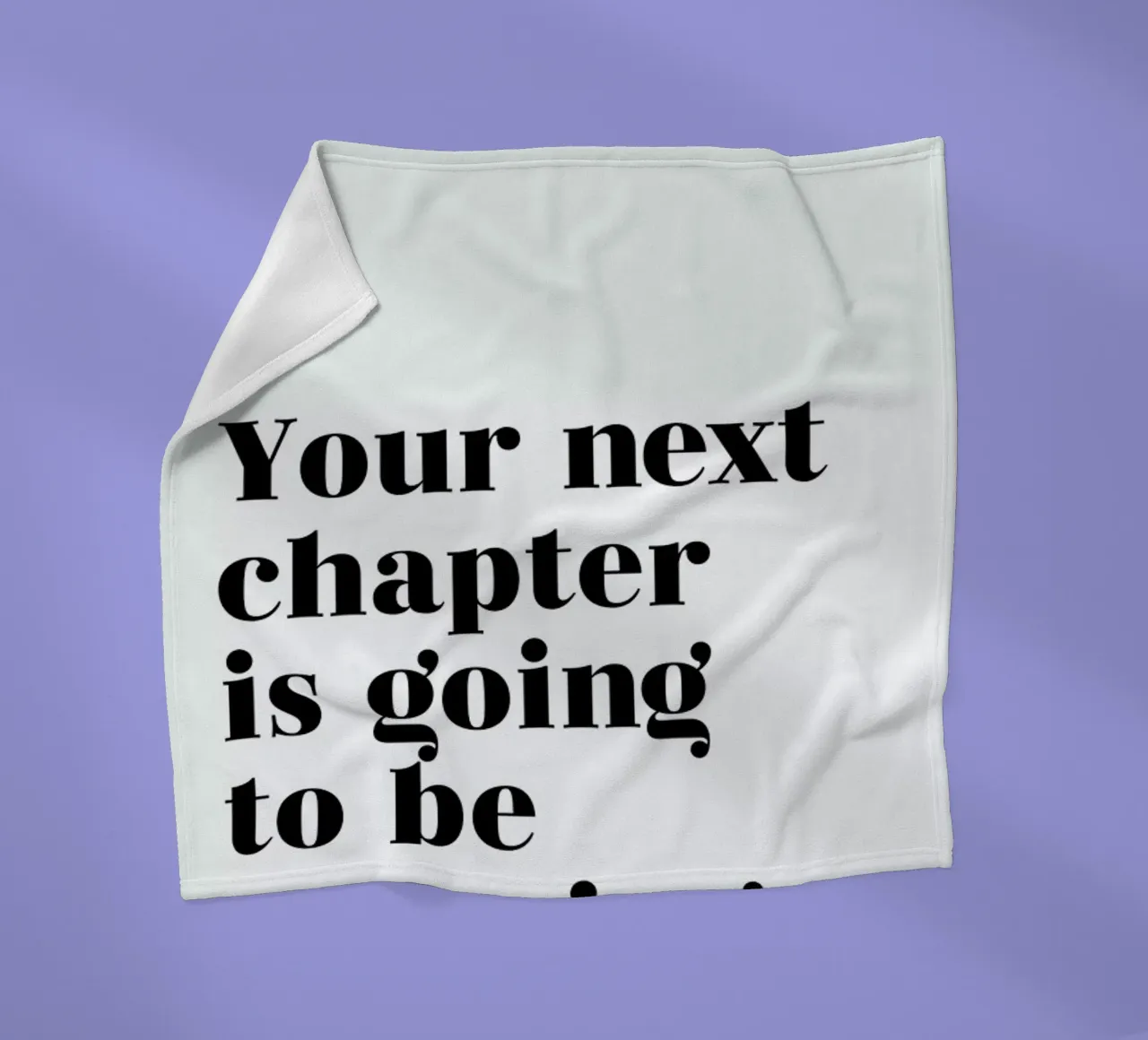 Next Chapter manta de franela de typed