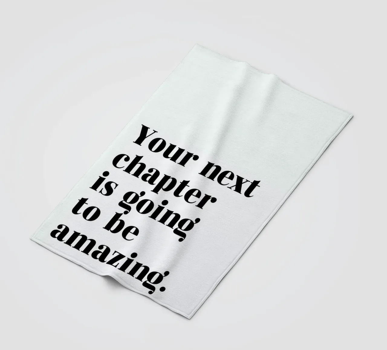 Next Chapter manta de franela de typed