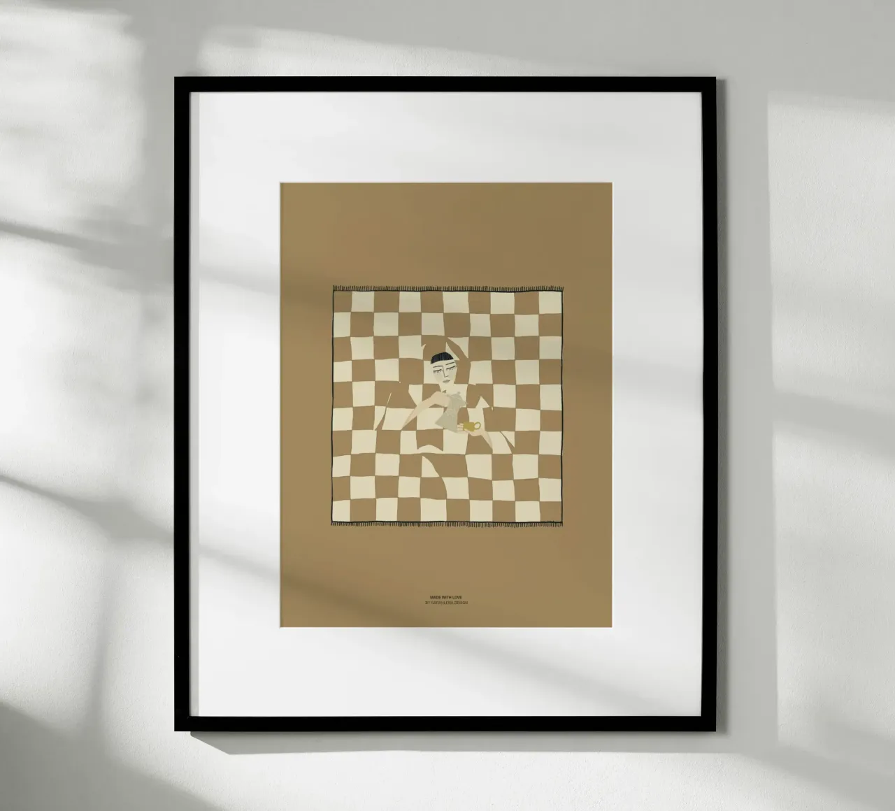 CAFFÈ DELLA DOMENICA MATTINA poster da sarahlenadesign