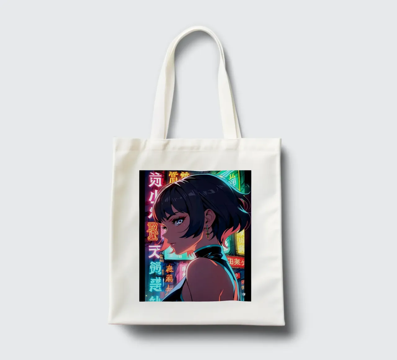 Cyberpunk Donna Neon borsa in juta da LM2KONE