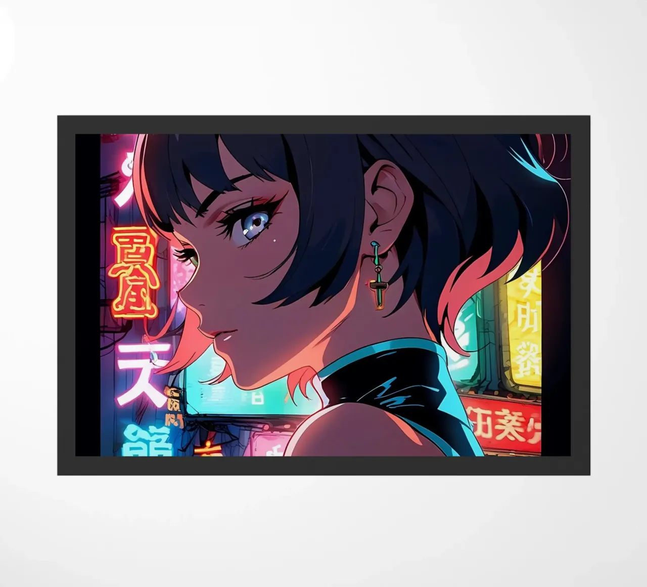Cyberpunk Donna Neon zerbino da LM2KONE