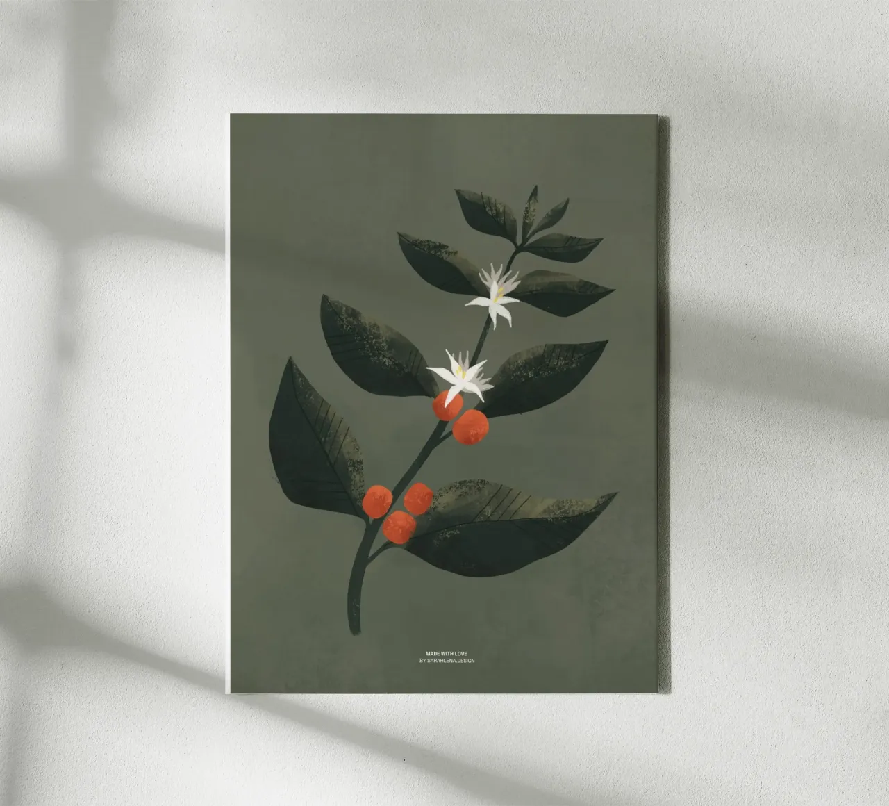 COFFEE PLANT canvas by sarahlenadesign