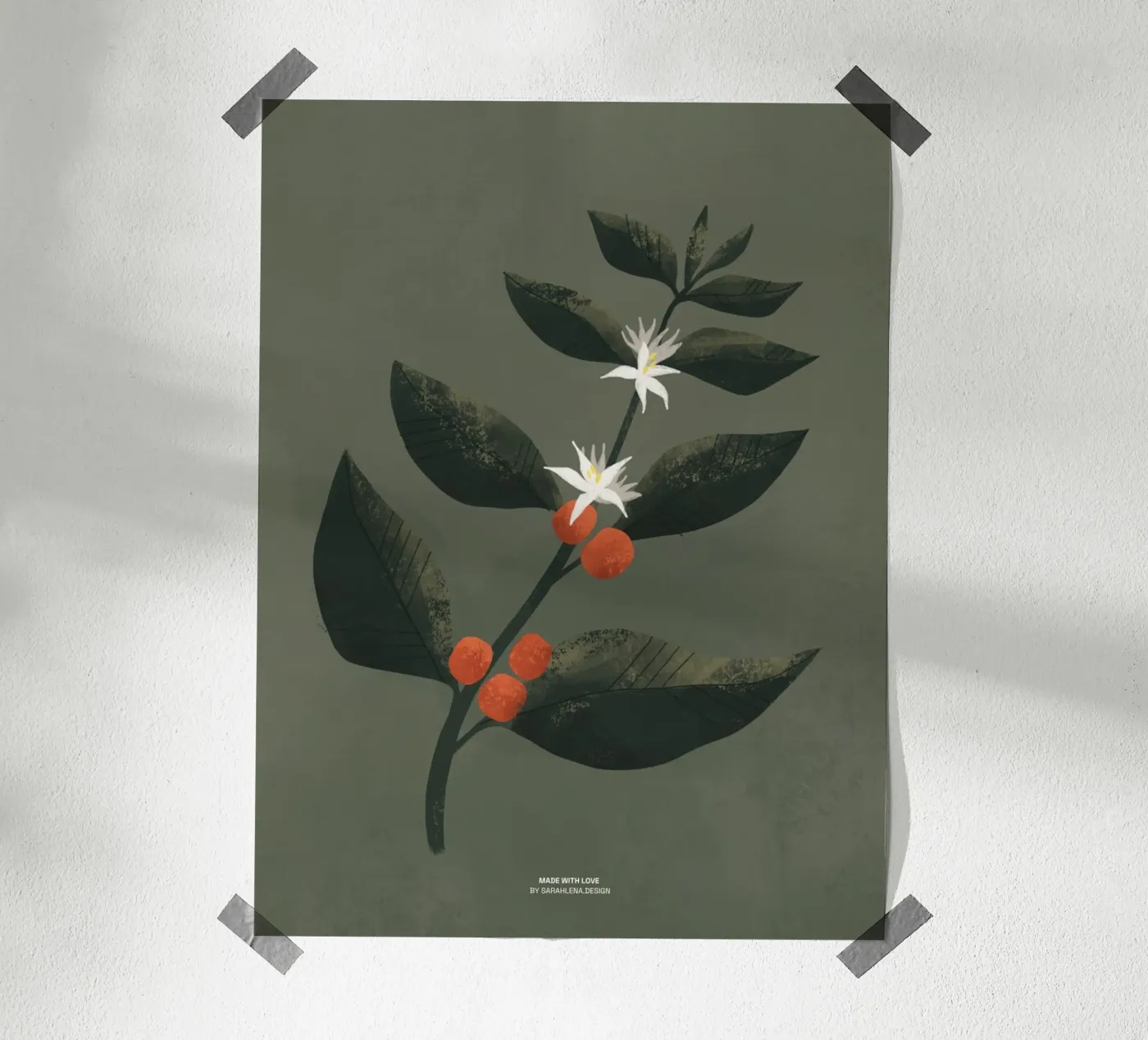 IMPIANTO DI CAFFÈ poster da sarahlenadesign