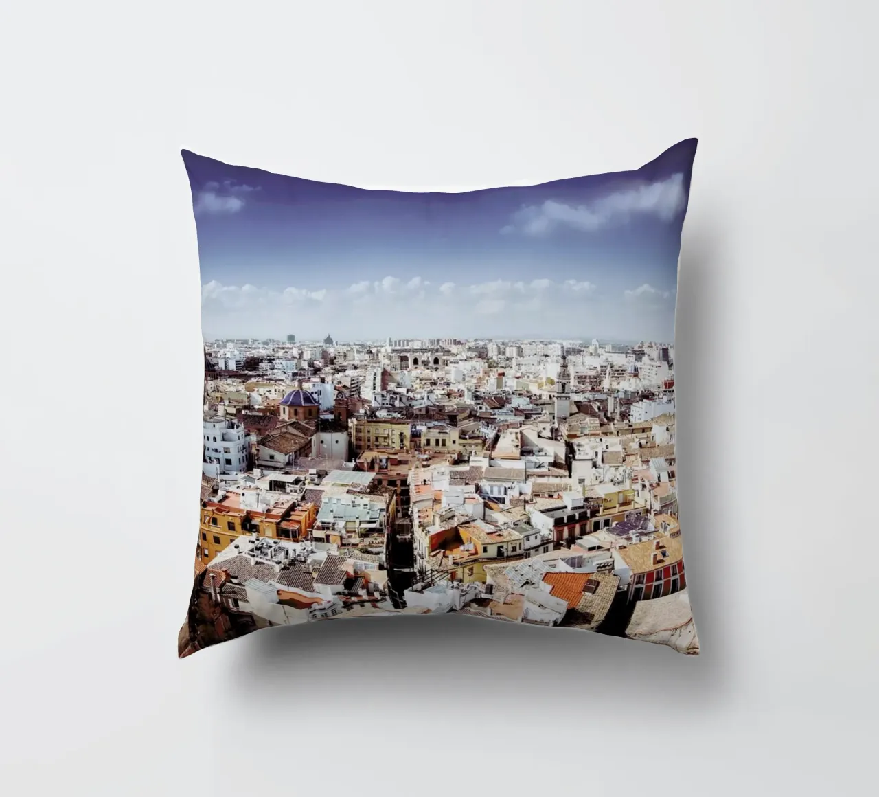 Valencia From Above cuscino da Anja Hebrank Photography
