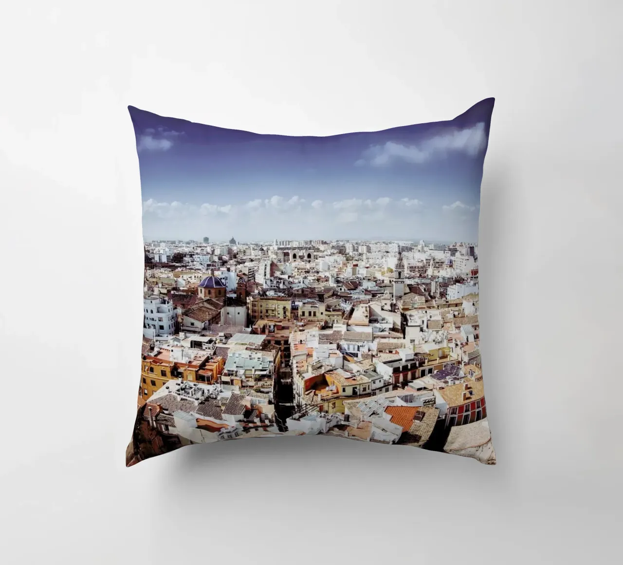 Valencia From Above cuscino da Anja Hebrank Photography